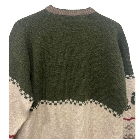 Vtg Annie Laurie Cardigan Sweater Shetland 100% Pure Wool Scotland 1980s Cottage - Picture 7 of 10